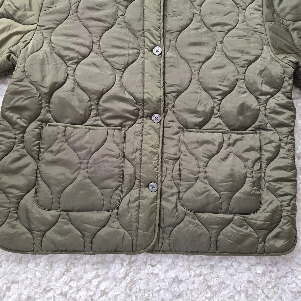 BNWT Obey Wicked World Quilted Liner Jacket Green L Utility Streetwear Graphic - Picture 13 of 16